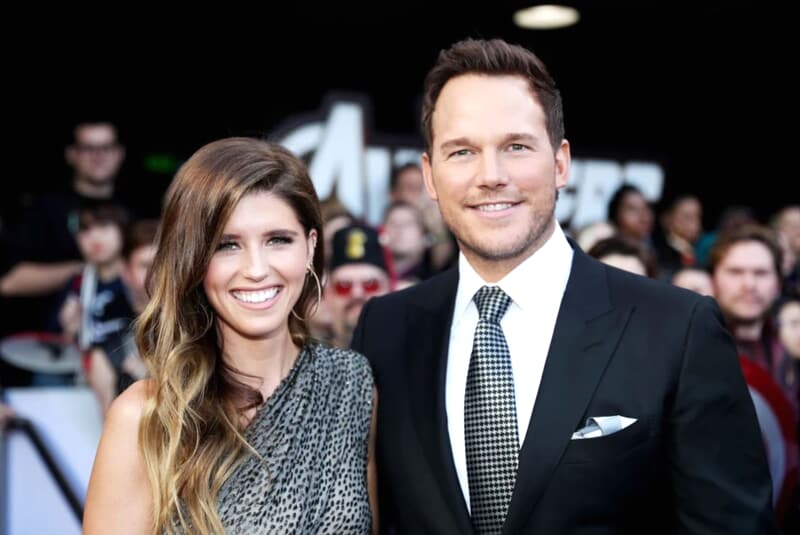 Chris Pratt and Katherine Schwarzenegger at a picnic